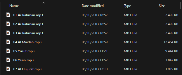 Contoh file MP3 JWS-Tartil