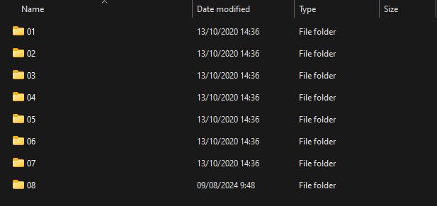 Folder JWS-Tartil pada media penyimpanan